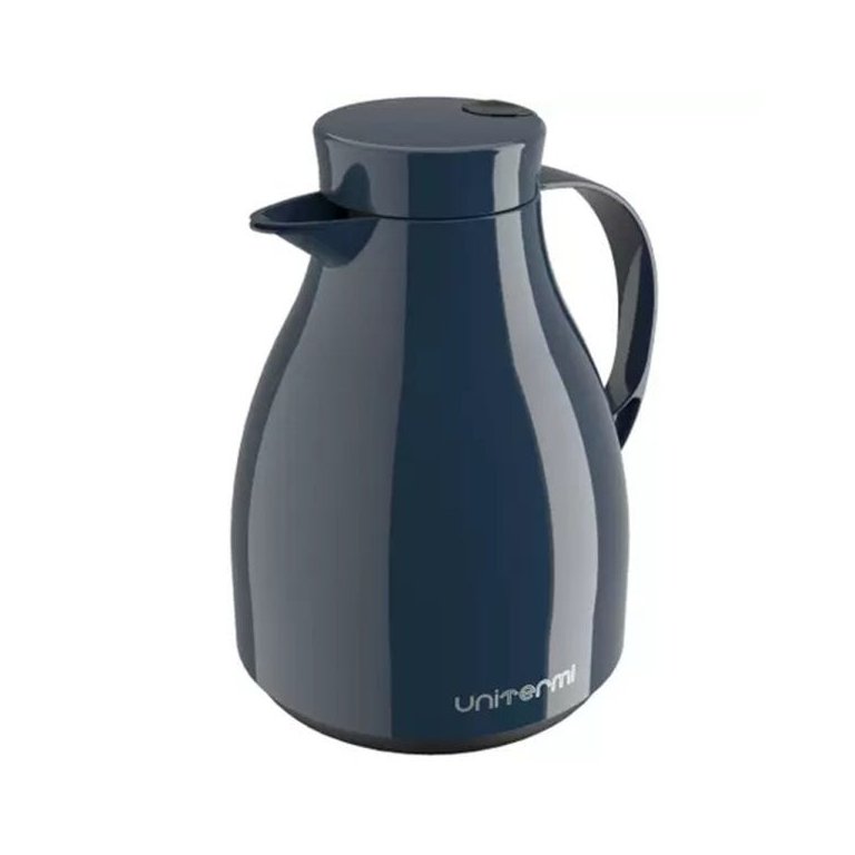 Garrafa Térmica Unitermi Paris com Gatilho 1l Azul Escuro