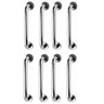 Alça de Apoio Barra Inox Kit 8 Unidades Idoso Segurança Cadeirante Deficiente Banheiro Box Corrimao  - 1