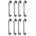 Ver imagem 1 de Alça de Apoio Barra Inox Kit 8 Unidades Idoso Segurança Cadeirante Deficiente Banheiro Box Corrimao