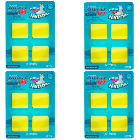 04 Cartelas Super Clarificante Atcllor Ultra Gel 60 Grs