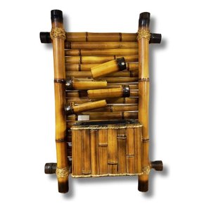 Fonte de Bambu Artesanal com 4 Queda Dágua