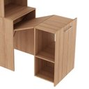Ver imagem 5 de Mesa Articulável Retrátil para Escritório e Home Office com Estante e Nichos Me4171 Tecnomobili
