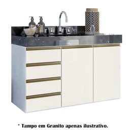 Kit 02 Balcoes Para Banheiro Cj16 Branco Off White - 7 Kit 02 Balcoes Para Banheiro Cj16 Branco Off White - 7