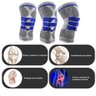 Joelheira de Compressao Gel Silicone Suporte Esporte Joelho Articulaçao Futebol Corrida Exercicio - 3