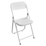 Cadeira de Aço Dobrável Branca Itália - Utilaço - 1