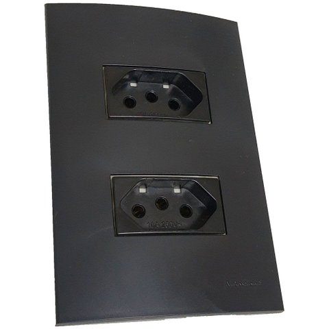 Conjunto 4x2 Linha Ebony Clean Acetinado