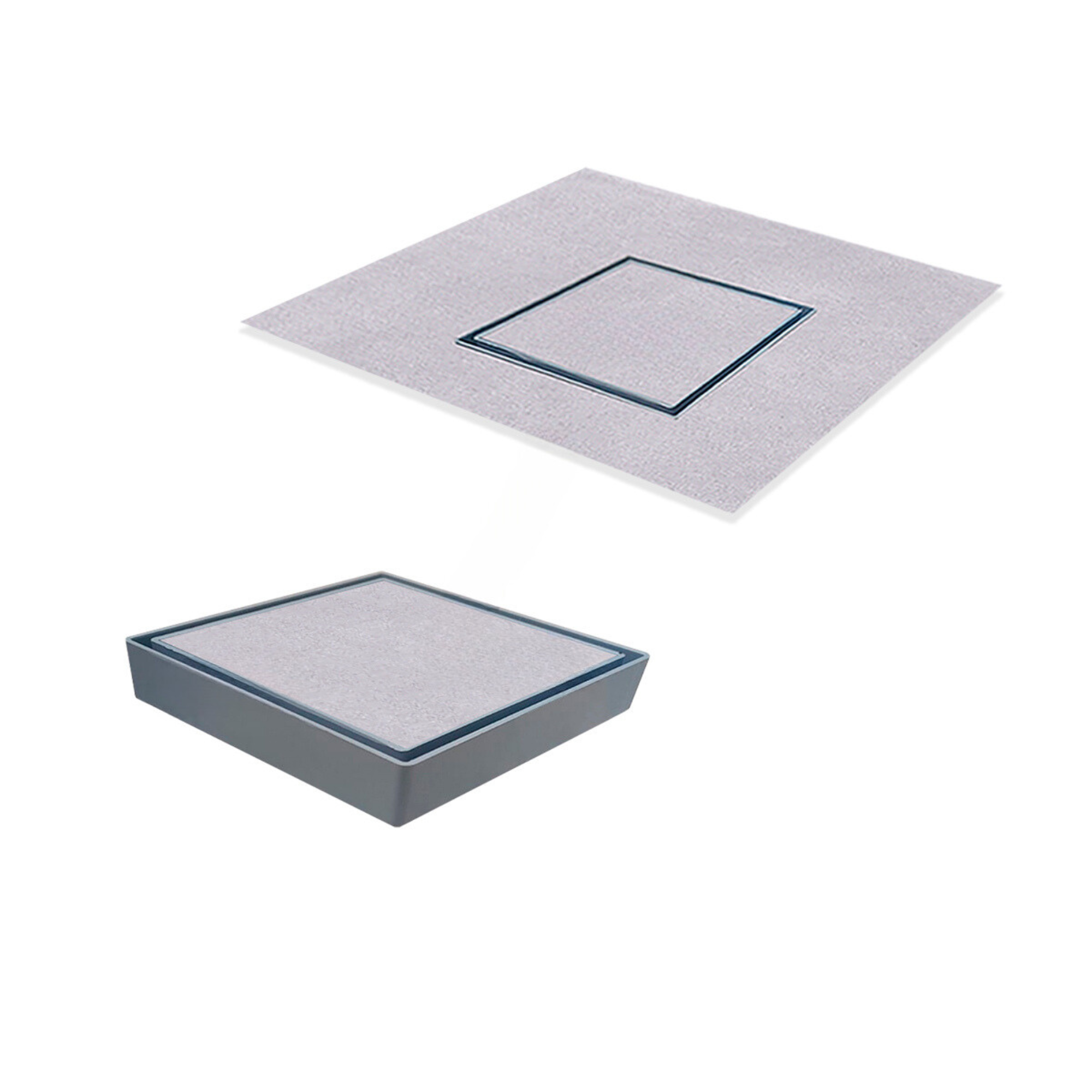 Ralo Invisível 15x15 Banheiro Drena Box Oculto para Tubo de 4 ou 6 Polegadas Cola Piso Porcelanato:c - 9
