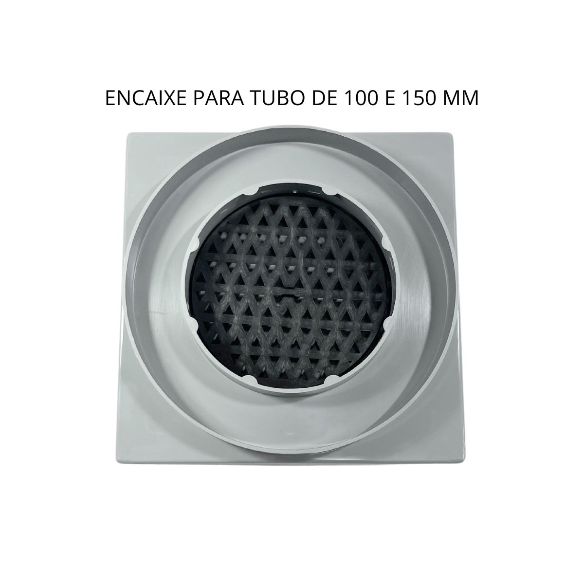Ralo Invisível 15x15 Banheiro Drena Box Oculto para Tubo de 4 ou 6 Polegadas Cola Piso Porcelanato:c - 3