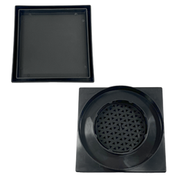 Ralo Invisível 15x15 Banheiro Drena Box Oculto para Tubo de 4 ou 6 Polegadas Cola Piso Porcelanato:c - 12