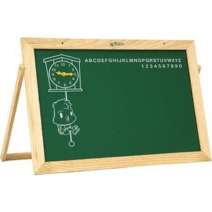 Lousa Quadro Infantil Verde 60x40 cm Pedagógico e Didático de Madeira Pinus