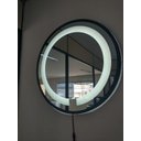 Ver imagem 2 de Espelho Led Frio Adnet 60cm Moldura Marrom Sem Alça