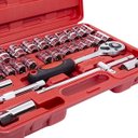 Ver imagem 3 de Jogo de Soquetes 32 Peças 1/2 Pol com Catraca Reversível