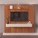 Ver imagem 1 de Conjunto Painel Union + Nicho Union Painel 234 cm Nicho Off White 3 Gavetas Mavaular