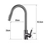 Torneira Extensivel Gourmet Cozinha Pia Articulada Dois Jatos Monocomando Bancada Mesa Ducha Agua Qu - 7