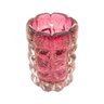 Vaso de Vidro Italy Rosa e Dourado 10cm X 15cm - Lyor - 1