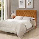 Ver imagem 1 de Cabeceira Cama Queen Estofada 1,60 - Inca Veludo Terracota