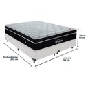 Ver imagem 5 de Cama + Box Colchão King com Molas Ensacadas Ortobom Europillow Elegant Branco