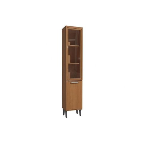 Cristaleira de Cozinha Paneleiro Linna T725 C/ 2 Portas (1 C/ Vidro) 40cm Canela - Kappesberg