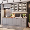 Ver imagem 1 de Cozinha Compacta Com Balcão Para Cooktop 6 Peças Amy Casa 812