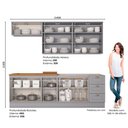 Ver imagem 2 de Cozinha Compacta Com Balcão Para Cooktop 6 Peças Amy Casa 812