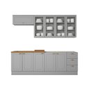 Ver imagem 4 de Cozinha Compacta Com Balcão Para Cooktop 6 Peças Amy Casa 812