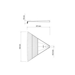 VASSOURA PLÁSTICA LARANJA 22 DENTES SEM CABO TRAMONTINA - 4