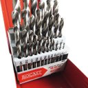 Ver imagem 2 de Jogo de Brocas Aço Rápido 29 Peças 1/16 á 1/2 Pol Completo Para Metal Ferro Din 338 Hss Rocast