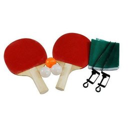 Kit Conjunto Ping Pong Tênis De Mesa Raquetes Bolinhas Rede - 1