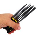 Ver imagem 2 de Kit Jogo De Lima Agulha 6 Peças Com Cabo Emborrachado