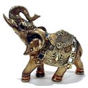 Ver imagem 1 de Elefante Da Sorte Dourado Mod 00020 - Dourado