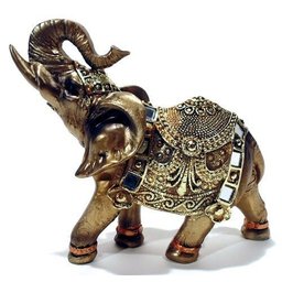Elefante Da Sorte Dourado Mod 00020 - Dourado - 1