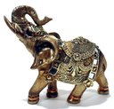 Ver imagem 1 de Elefante Da Sorte Dourado Mod 00020 - Dourado