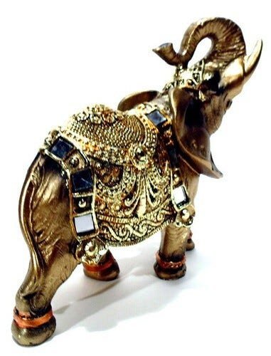 Elefante Da Sorte Dourado Mod 00020 - Dourado - 3