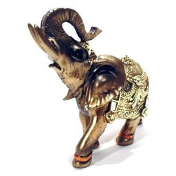 Elefante Da Sorte Dourado Mod 00020 - Dourado - 2