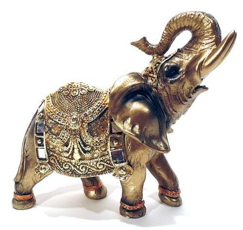 Elefante Da Sorte Dourado Mod 00020 - Dourado - 4