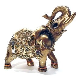 Elefante Da Sorte Dourado Mod 00020 - Dourado - 4