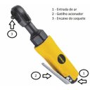 Ver imagem 3 de Chave Catraca Pneumática 3/8 Reversível Parafusadeira-Lynus