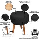 Ver imagem 6 de Kit Recepção 2 Poltronas 1 Namoradeira com Puff Resistente para Sala de Espera Decor Tecido Veludo