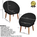 Ver imagem 5 de Kit Recepção 2 Poltronas 1 Namoradeira com Puff Resistente para Sala de Espera Decor Tecido Veludo