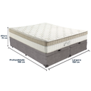 Ver imagem 3 de Cama Box Baú Cinza e Colchão King Best Molas Ensacadas Queen 158x198x33 Anjos