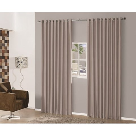 Cortina Blackout em Tecido 6,00x2,80 Corta Luz com Ilhos Avela