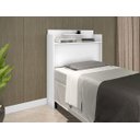 Ver imagem 3 de Cabeceira box Solteiro Thayna Branco 88cm - Framar Móveis