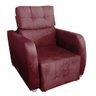 Poltrona Retratil e Reclinavel Safira Bordo - 2