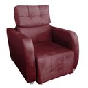 Ver imagem 2 de Poltrona Retratil e Reclinavel Safira Bordo