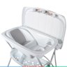 Banheira Para Bebe Banho Premium Com Suporte e trocador 20 Litros Branca e Rosa - Galzerano - 6