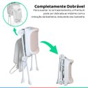Ver imagem 4 de Banheira Para Bebe Banho Premium Com Suporte e trocador 20 Litros Branca e Rosa - Galzerano