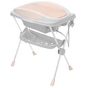 Ver imagem 1 de Banheira Para Bebe Banho Premium Com Suporte e trocador 20 Litros Branca e Rosa - Galzerano