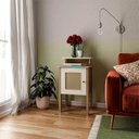 Ver mais imagens de Mesa de Apoio Mdf Sala 43 Cm 4519 Carvalho Off White Arly Carvalho Off White