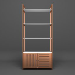 Estante de Livros Estilo Industrial Prateleira Branca Com Cobre Multiuso Escritório - 7