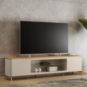 Ver imagem 2 de Rack Bancada para Tv 85 Pol 239cm Martan Tauari/off Flex L06 - Mpozenato
